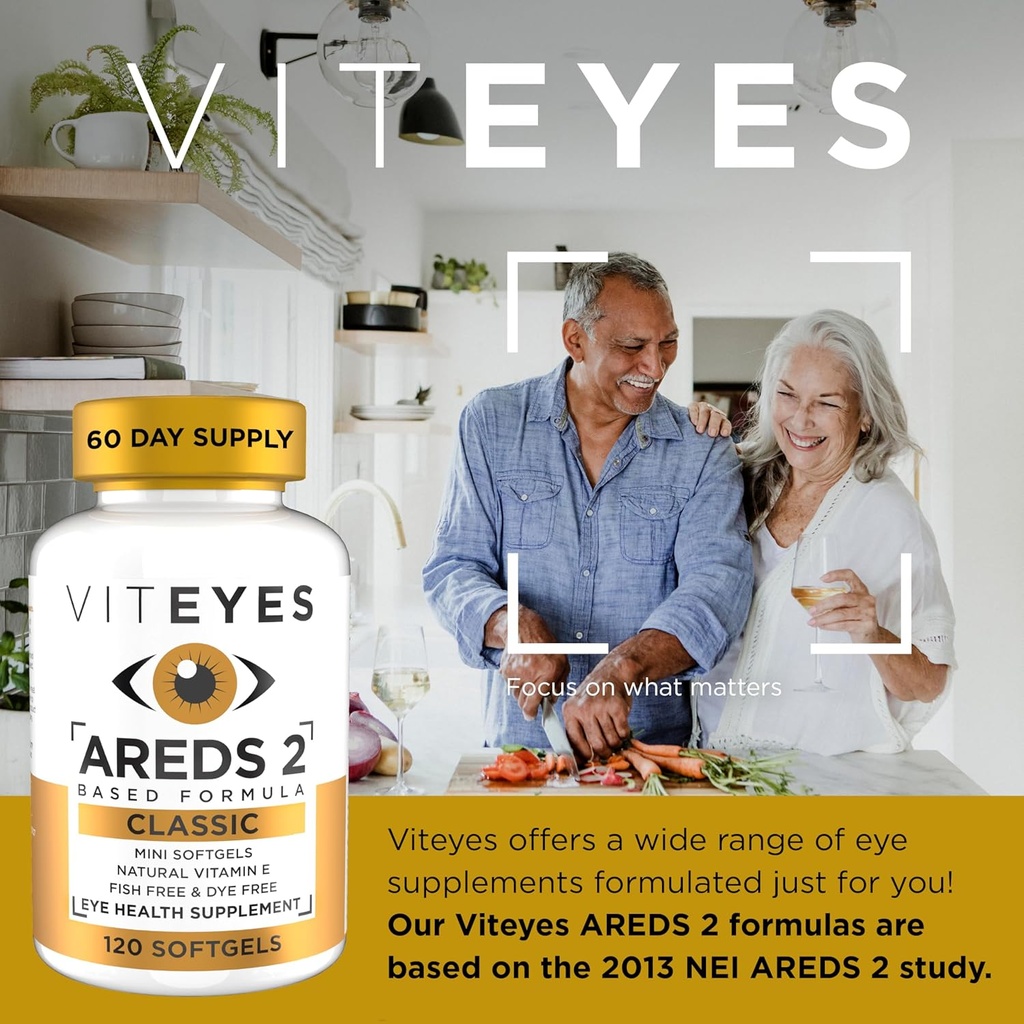 VITEYES® AREDS 2 Softgels, 120 Count - Single Daily Dose Eye Vitamin 3