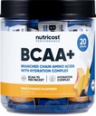 Nutricost BCAA+ Hydration Peach Mango Flavor (20 Stickpacks) - Branched Chain Amino Acids with Hydration Complex - Gluten-Free, Non-GMO 2