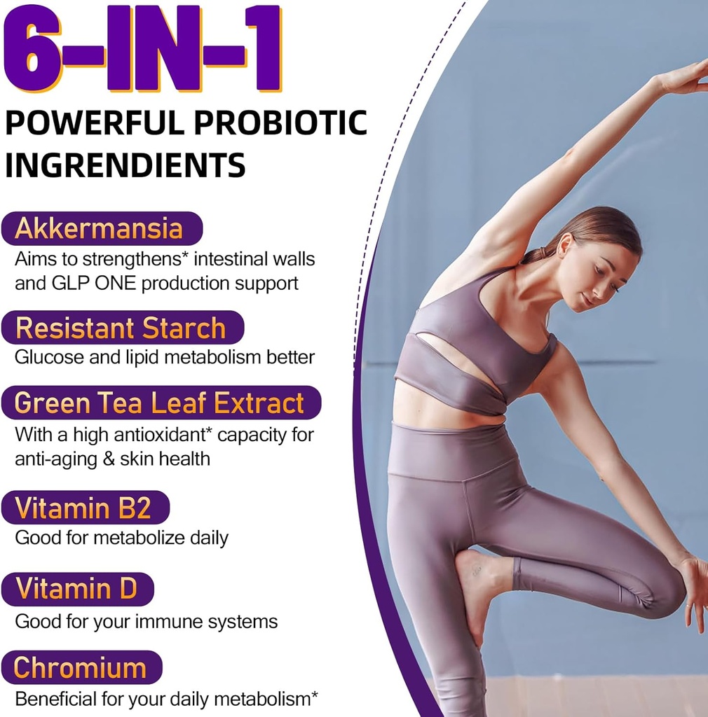 300 Billion AFU Akkermansia Probiotic | GLP-1 Supplement for Women & Men, Akkermansia Muciniphila for GLP-1, Digestive, Gut, Immune, Enhances Gut Digestive Lining function, Akka Superbiotics - 60 Caps 4