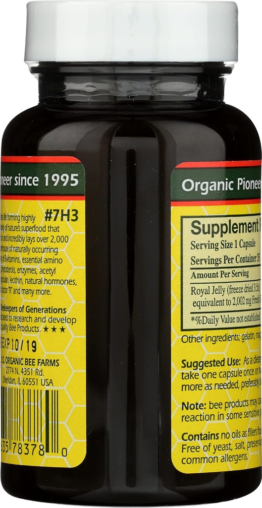 YS BEE Farms Pure Royal Jelly Capsules, 35 CT 3