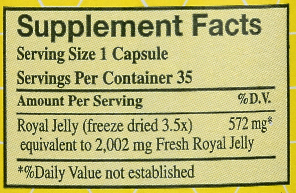 YS BEE Farms Pure Royal Jelly Capsules, 35 CT 4