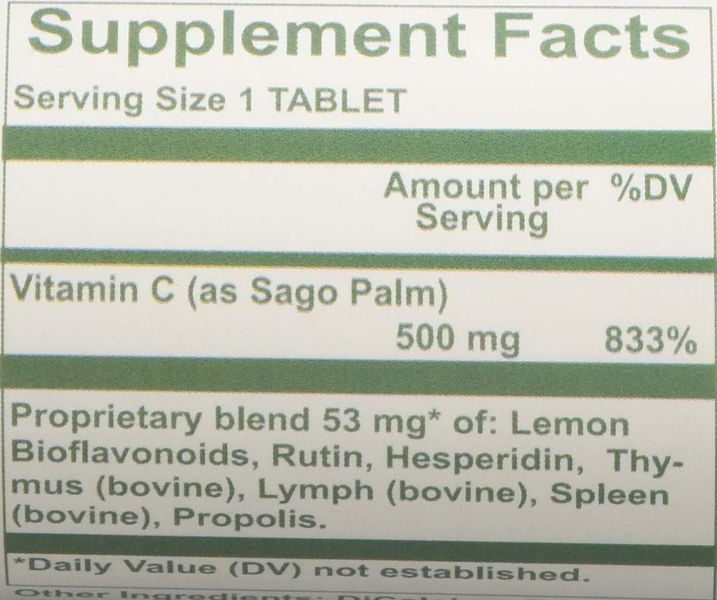 Nutri-West - Sago-C-500 90 Tablets 3