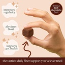 Fiber Supplement - 5g Daily Fiber Bite - Supports Regularity, Digestion and Gut Health - All Natural Ingredients, Peanut Butter Cacao Flavor, 30 Servings 4
