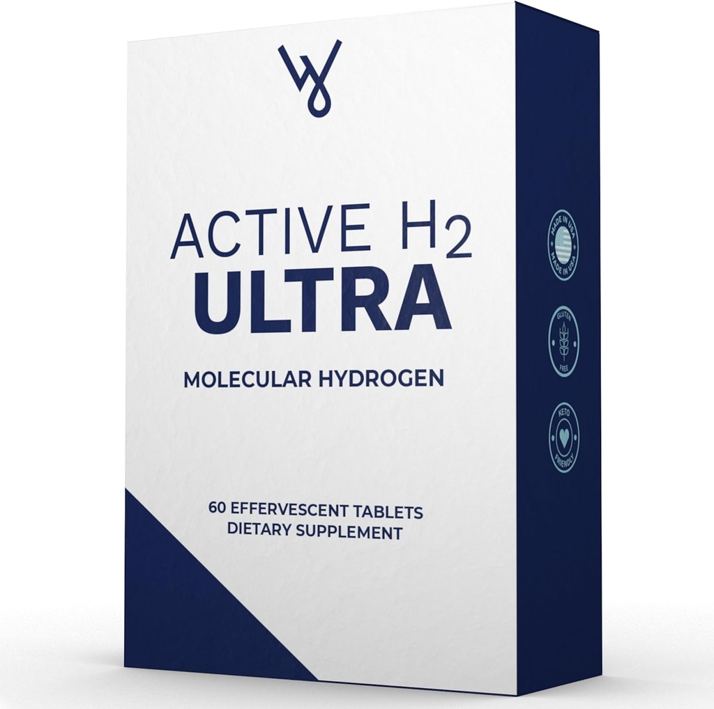 Active H2 Ultra Hydrogen Water Tablet - Optimize Health, Support Immunity, and Balance Antioxidants with Benefits of Molecular Hydrogen (1 Bottle, 60 Tablets) 2