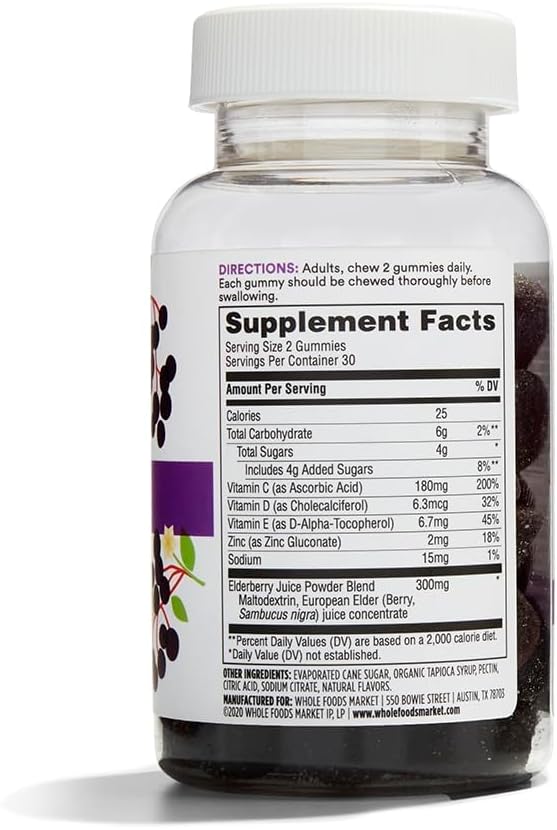 365 by Whole Foods Market, Elderberry Gummies, 60 Count 3