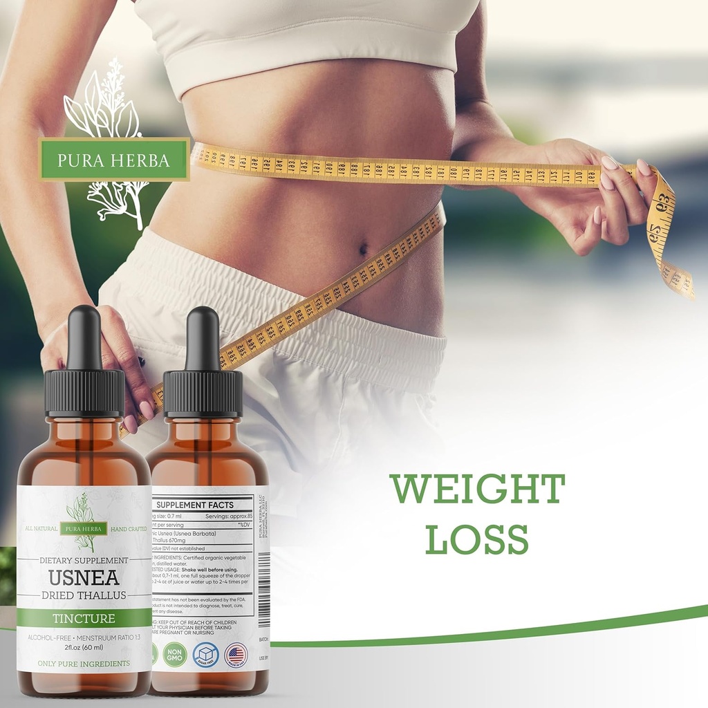 Organic Usnea Liquid Drops - Natural Immune Support and Respiratory Health for Adults - Vegan, Alcohol-Free, Made in USA, 2 Fl Oz 3