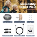 Rechargeable Hearing Aids for Seniors - BTE Digital Hearing Amplifier with Noise Cancelling for Moderate to Severe Hearing Loss, RIC 16 Channel Noise Cancelling Hearing Aid, Magnetic Charging Case 5