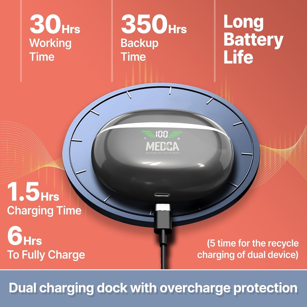 Rechargeable Hearing Aids for Seniors - BTE Digital Hearing Amplifier with Noise Cancelling for Moderate to Severe Hearing Loss, RIC 16 Channel Noise Cancelling Hearing Aid, Magnetic Charging Case 6