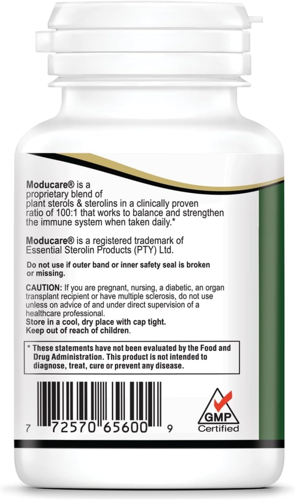 Moducare Daily Immune Support, Plant Sterol Dietary Supplement, 90 Vegetarian Capsules (Packaging May Vary) 3