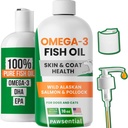 Omega 3 Fish Oil for Dogs & Cats - Made with Wild Alaskan Salmon Oil; Liquid Fish Oil Supplement for Pets with Omega 3 EPA+DHA Fatty Acids; Real Ingredients, Real Taste — Trusted by Vets! 2