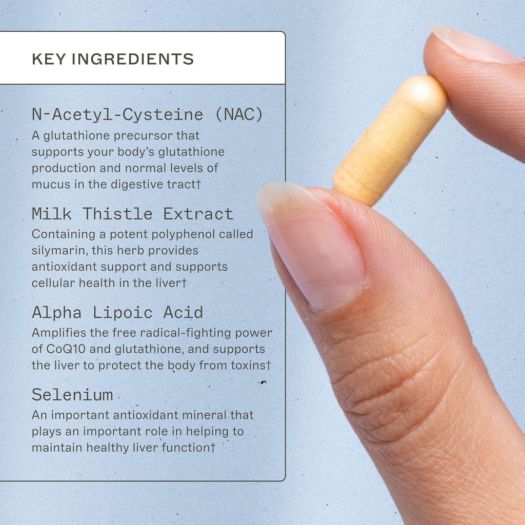 Amy Myers MD Liver Support - Supports Healthy Liver Function, Detox Pathways & Antioxidant Activity - with Selenium, Milk Thistle, Turmeric - 60 Capsules 4