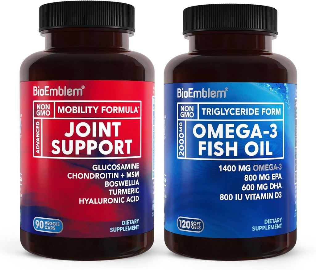 BioEmblem Omega-3 Fish Oil 2000mg and Joint Support 2