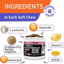 Lysine Supplement for Cats, Cat Treats for Sneezing and Runny Nose, Cold, Cat Immune Support, Eye Function, and Respiratory Health, L-Lysine cat Vitamins for Cats (120 Pills, Salmon) 3