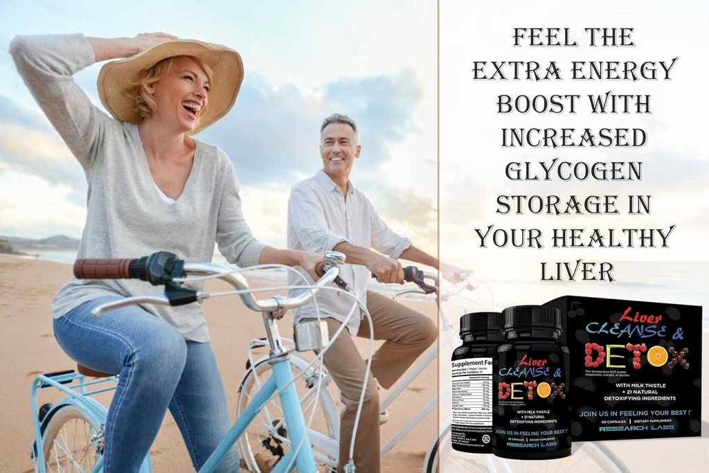 Research Labs 2 Pack Doctor Recommended Premium Liver Detox Cleanse & Support w/Milk Thistle, Beet Root, Dandelion. 23 Powerful Herbs for Powerful Detoxification 6