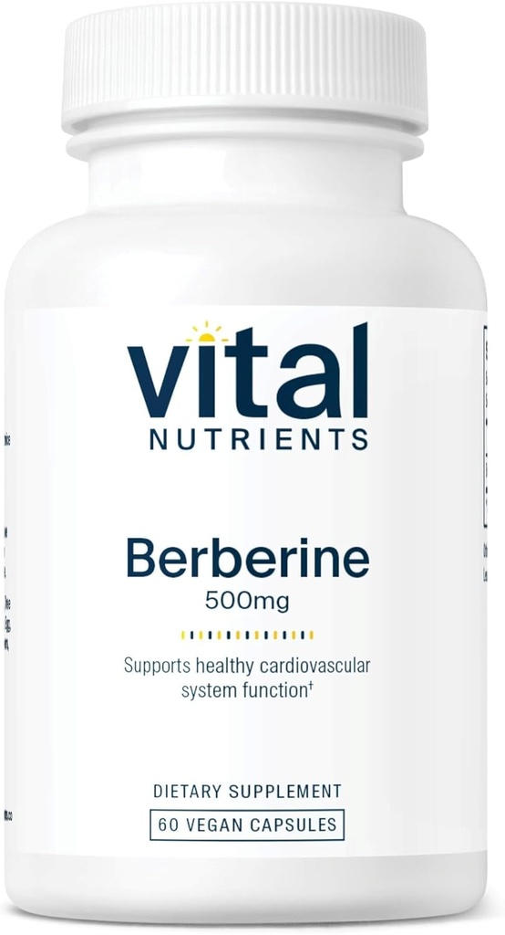 Vital Nutrients Berberine |Supports Bowel Function and Normal Triglyceride Levels |Vegan Supplement| Gluten, Dairy, and Soy Free |500 mg |60 Capsule 2
