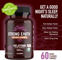 YUM-V'S Organic Melatonin Sleep Aid Gummies, Adults Extra Strength Melatonin Gummy - Vegan Non GMO Sleep Melatonin Gummies for Sleeping Support Berry 5 MG - 60 Count 3