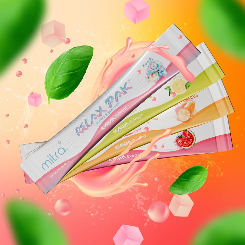 Mitra9 Kava Powder RelaxPak - Variety Pack Kava Extract Powder Packets | Mood Enhancer | Plant Based | Promotes Natural Calm & Clarity | Easy Open Single-Serving Stick (30) 4