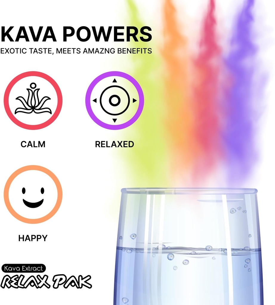 Mitra9 Kava Powder RelaxPak - Variety Pack Kava Extract Powder Packets | Mood Enhancer | Plant Based | Promotes Natural Calm & Clarity | Easy Open Single-Serving Stick (30) 5