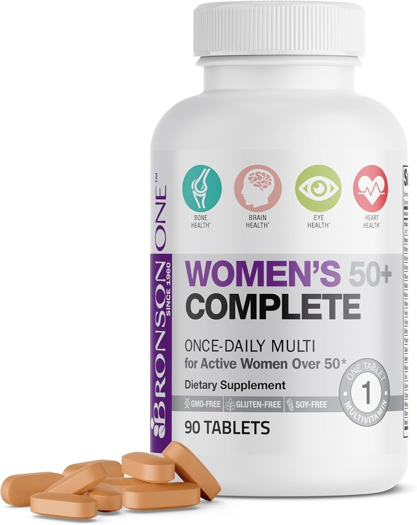 Bronson ONE Daily Women’s 50+ Complete Multivitamin Multimineral, 90 Tablets 2
