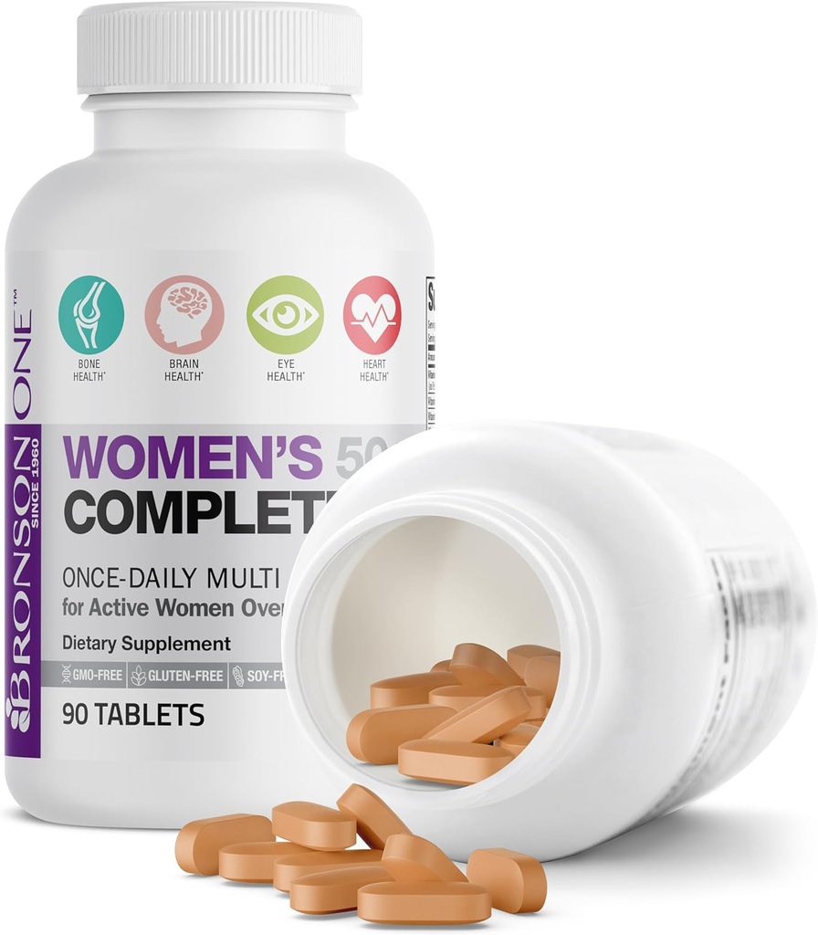 Bronson ONE Daily Women’s 50+ Complete Multivitamin Multimineral, 90 Tablets 5