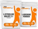 BulkSupplements Citrulline Malate 2:1 500g + L-Arginine 500g Bundle 2