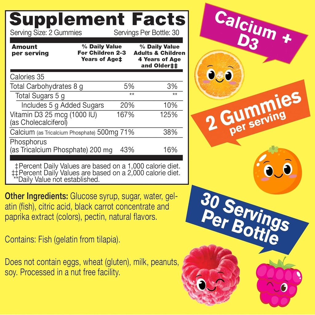 WellYeah B Complex Kids + Calcium + Vitamin D3 Kids, Gummies Bundle - Great Tasting, Vitamin Supplement, Gluten Free, GMO Free, Chewable Gummy 4