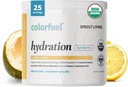 Sprout Living, Colorfuel Hydration Powder Drink Mix, Organic Superfoods + Adaptogens | Hydration Support & Recovery, Electrolytes, Himalayan Pink Salt, Coconut Water, Lemon Citrus Flavor (25 servings) 2