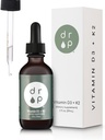 Vitamin D3 + K2 Drops with 1000 IU of Plant Based D3 and 45 mcg of K2, 2 oz Liquid Supplement for Bone Strength, Improved Mood - No Artificial Preservatives, Unflavored, with Coconut MCT Oil 2