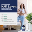 Liposomal NAD Nicotinamide Riboside Equivalent with Trans-Resveratrol 300mg, - Premium Halal NAD Supplement for Energy Metabolism, DNA Repair and Longevity, Vegan, Non-GMO (Pack of 1, 810 mg) 5