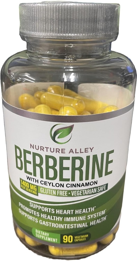 Berberine Complex with Berberine HCL 1200mg and Organic Ceylon Cinnamon 200mg - Metabolism and Immune System Support Supplement - 90 Capsules 2