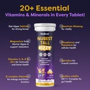 NuBest Tall Fizzy - Bone Strength, Immunity, Digestive Health for Kids Age 4+ & Teens | Probiotic, Calcium, Magnesium from Red Marine Algae, Vitamins | 10 Orange Effervescent Tablets | 2 Weeks Supply 3