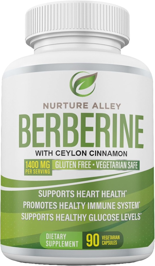 Berberine Complex with Berberine HCL 1200mg and Organic Ceylon Cinnamon 200mg - Metabolism and Immune System Support Supplement - 90 Capsules 4