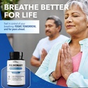 Pulmonary Miracle COPD Relief and Lung Detox Capsules to Clear Lungs & Aid Breathing - Lung Support Supplement with Vinitrox & GABA for Long-Term Cough & Respiratory Relief, 60 Caps 6