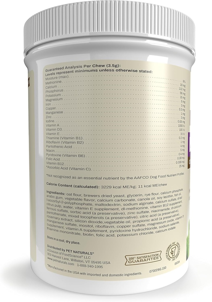 Pet Naturals Daily Multivitamin for Dogs, Veggie Flavor, 150 Chews - Yummy Chews with Amino Acids, and Antioxidants - Supports Energy, Metabolic Function and Pet Wellness 4