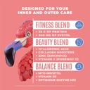 BIRDMAN Fitmingo Vegan Protein Powder with Inositol, Collagen Boosters, Hyaluronic Acid and Vitamins | Low Carb, Dairy Free, Low Calorie | 23g Plant Based Blueberry Protein Powder with Myo-Inositol 3