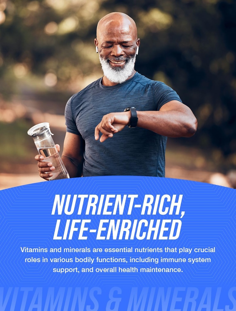 BulkSupplements.com Multivitamin for Men 50 Plus Softgels - Men's Daily Vitamins, Multimineral Supplement - Complete Multivitamin with Fish Oil - 1 Softgel per Serving, 300 Count (Pack of 1) 4