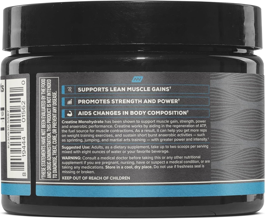 ONNIT Creatine Monohydrate Powder – IGEN™ Non-GMO Tested, 5g Premium Creatine for Muscle Strength, Power & Lean Mass, Supports Brain Health & Cellular Energy, Unflavored, 30 Servings, 5.29 oz 6