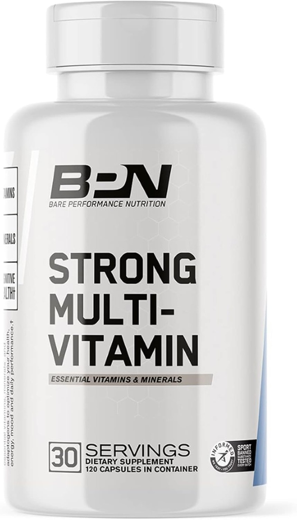 BARE PERFORMANCE NUTRITION BPN Strong Greens Superfood Powder, Strong Joints & Strong Multi-Vitamin Bundle 5
