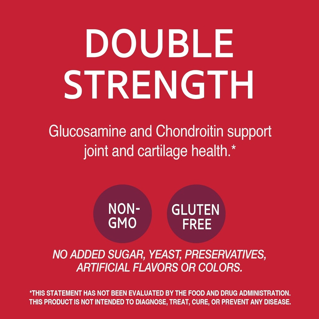 21st Century Glucosamine Chondroitin 500/400mg - Double Strength Tablets, 180 Count 4