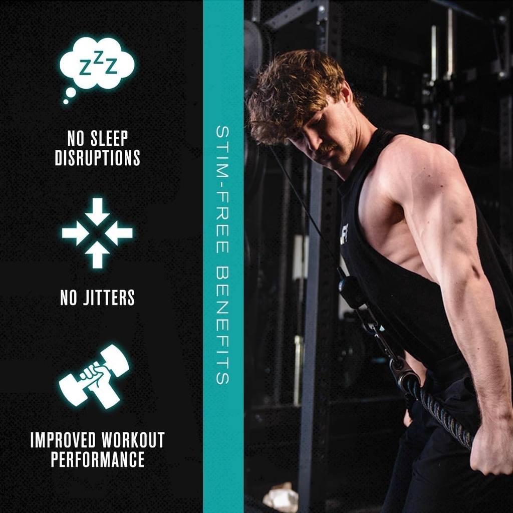 Jacked Factory Pumpsurge Caffeine Free Pre Workout for Men & Women - Nootropic Booster & Stim Free Pre Workout - Intense Pumps, Enhanced Focus - 30 Servings, Strawberry Lemonade 3