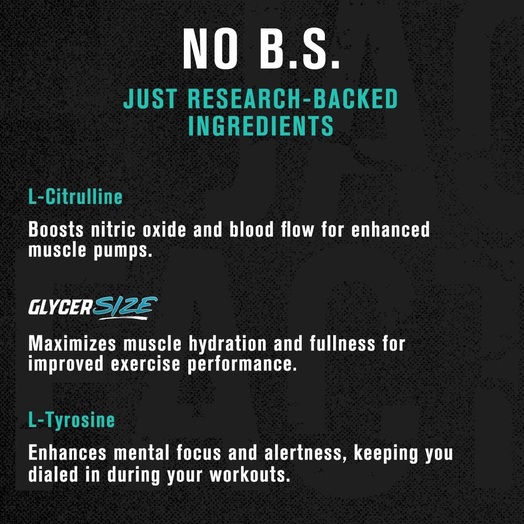 Jacked Factory Pumpsurge Caffeine Free Pre Workout for Men & Women - Nootropic Booster & Stim Free Pre Workout - Intense Pumps, Enhanced Focus - 30 Servings, Strawberry Lemonade 6