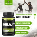 1500mg Shilajit Capsules Extract 5:1 - Immune System, Energy Production, Brain Health & Overall Well-Being Support - 240 Capsules 4