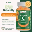 Vitamin C Gummies for Adults - 250 mg Yummy Vitamin C Gummy - VIT C Gummies - Immune Support Supplement -Orange Flavored Kosher, Halal, Gluten Free (100 Count) 4