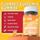 Turmeric Curcumin Gummies, Extra Strength Joint Support Gummies with Turmeric Curcumin, Vegan Non-GMO, Dietary Supplement, 60 Count 5