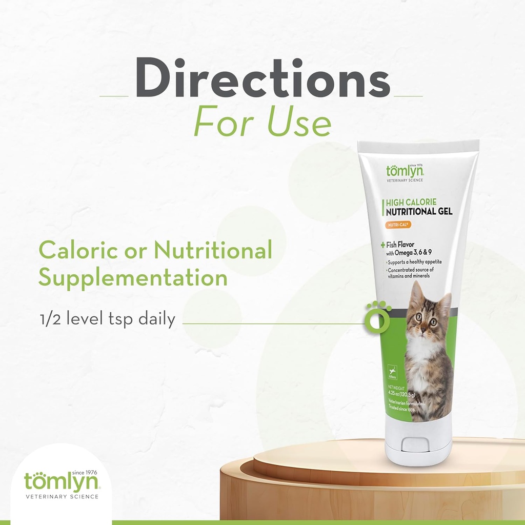 Tomlyn High Calorie Nutritional Gel for Kittens (Nutri-Cal) 4.25 oz 6