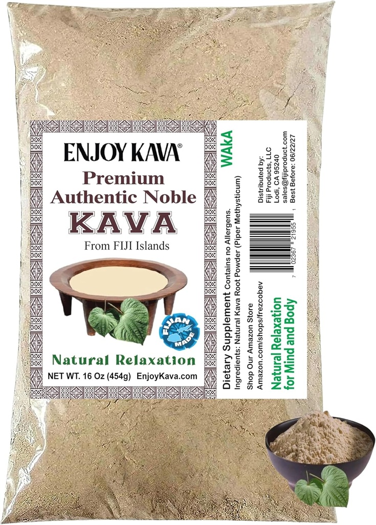 FIJI'S #1 AAA Grade Waka Kava Root Powder - 1 LB | 100% Noble Kava Powder | Made from Pure Fijian Kava Kava Roots | Fiji'sKava.com 2