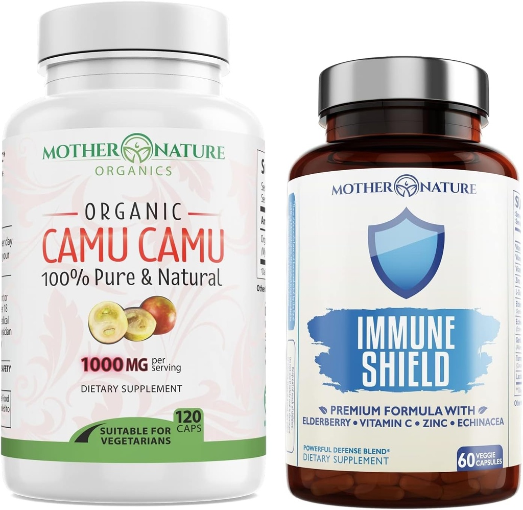 Mother Nature Organics Superfoods for Organic Living Immunity Duo 2