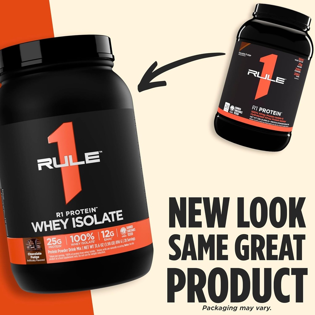 Rule 1 R1 Protein Whey Isolate - with 25g Protein & 6g BCAA Exclusively from Isolated & Hydrolyzed Sources for Workout Recovery (2 Pounds*, Orange Dreamsicle) 5