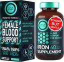 WILD FUEL Iron Supplement for Women with Folic Acid and Liquid Collagen Peptides with Biotin Female Health and Beauty Bundle 3