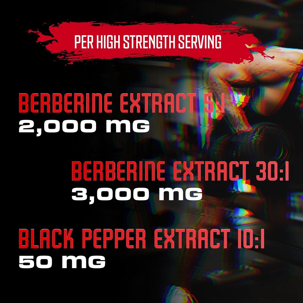 BEBEFEN Berberine Capsules with Black Pepper Extract - 90 Capsules - 3 Month Supply 4